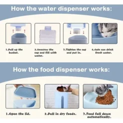 Distributeur Croquettes Et Eau Automatique Pour Chat Chien 3.8L X 2Pièces Distributeur De Nourriture/Eau Fontaine Mangeoirs Et Abreuvoirs Accesoires Gamelle Chat/ Chien/Animaux Domestiques 10 Distributeur Croquettes Et Eau Automatique Pour Chat Chien 3.8L X 2Pièces Distributeur De Nourriture/Eau Fontaine Mangeoirs Et Abreuvoirs Accesoires Gamelle Chat/ Chien/Animaux Domestiques -Pas Cher Toutou Mia Magasin 62342504 4