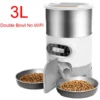 Distributeur Automatique De Nourriture 3L Pour Animaux De Compagnie Double Bol En Acier Inoxydable Pour Chats Et Chiens De Petite Et Moyenne -Pas Cher Toutou Mia Magasin 63963068 1