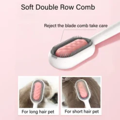 Brosse De Nettoyage Multifonction En Silicone Pour Animaux De Compagnie Detacheur De Peluches Pour Chiens Et Chats A Poils Courts Bleu Vert -Pas Cher Toutou Mia Magasin 63963111 4