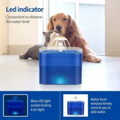 Fontaine à Eau Pour Animaux De Compagnie, Distributeur Automatique Deau Pour Chien De Chat 2L, Système De Filtration Quadruple, Avec Lumière LED Et Fenêtre Visible 9 Fontaine à Eau Pour Animaux De Compagnie, Distributeur Automatique Deau Pour Chien De Chat 2L, Système De Filtration Quadruple, Avec Lumière LED Et Fenêtre Visible -Pas Cher Toutou Mia Magasin 64119397 3