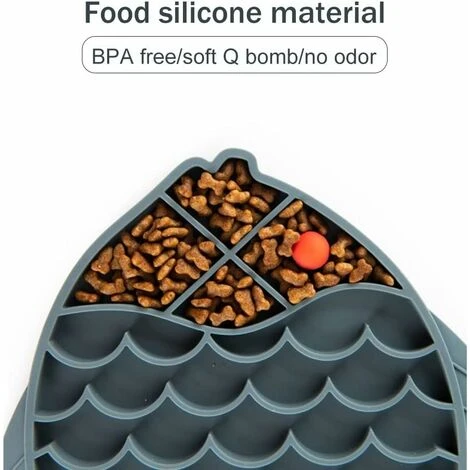 Gamelle D'alimentation Lente, Gamelle Silicone Pour Chien Et Chat Gamelle Anti Glouton Distributeur Nourriture Pour Chien, Arcenciél 5 Gamelle D'alimentation Lente, Gamelle Silicone Pour Chien Et Chat Gamelle Anti Glouton Distributeur Nourriture Pour Chien, Arcenciél – Image 3