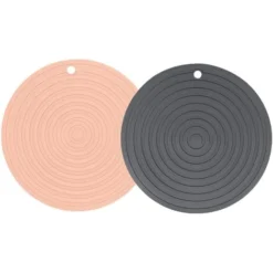 2 PCS Tapis Gamelle Chien Pour Chien Chat Tapis Portable En Silicone Set De Table En Silicone Pour Animal Domestique Animal De Compagnie Alimentaire. -Arcenciél