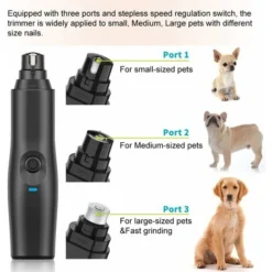 Lime à Ongle Pour Chien,Coupe Ongle Chien Electrique, Broyeur à Griffes Pour Chien, USB Chargeur Coupe Griffes Chat Broyeur à Ongle Chien Pour Chien Chat Et D'autres Animaux 56Vingt -Pas Cher Toutou Mia Magasin 64936917 3