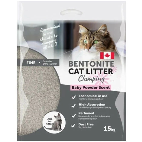Litière Agglomérante Parfum Poudre De Bébé Donc Au Talc :) Pour Chat Poids 15 Kg - Animallparadise 3 Litière Agglomérante Parfum Poudre De Bébé Donc Au Talc :) Pour Chat Poids 15 Kg - Animallparadise