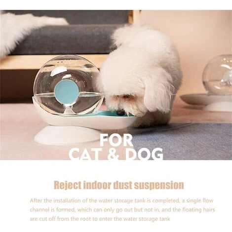 Distributeur D'eau Automatique Pour Chien Chat, En Forme D'escargot, Abreuvoir à Gravité Pour Animaux Domestiques, Fontaine Transparente Distributeur De Bol D'eau Pour Chien Chats, 2.8 L 6 Distributeur D'eau Automatique Pour Chien Chat, En Forme D'escargot, Abreuvoir à Gravité Pour Animaux Domestiques, Fontaine Transparente Distributeur De Bol D'eau Pour Chien Chats, 2.8 L – Image 4