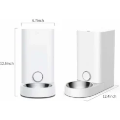 LTS FAFA Distributeur Automatique De Nourriture Avec Bol En Acier Inoxydable, Contrôle Par APP, Affichage LED Pour Faible Quantité De Nourriture, Distributeur De Nourriture Pour Chat(Chien) – 2.8L -Pas Cher Toutou Mia Magasin 66347553 5