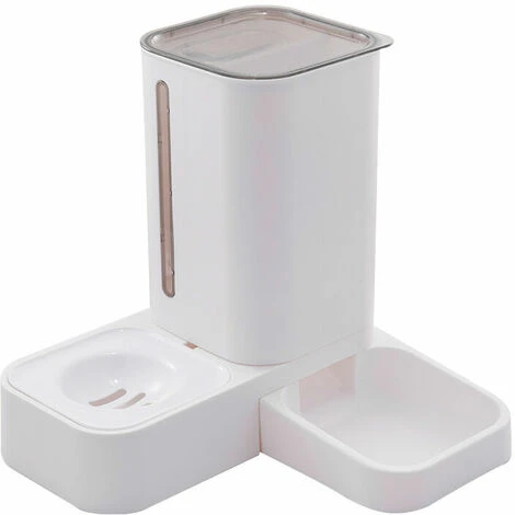 Distributeur Automatique De Nourriture Pour Chat Distributeur Automatique D'eau Pour Chat 2 En 1 Set Feeder Pour Chats Et Chiens Capacité 1,5 L / 2 Kg Violet 4 Distributeur Automatique De Nourriture Pour Chat Distributeur Automatique D'eau Pour Chat 2 En 1 Set Feeder Pour Chats Et Chiens Capacité 1,5 L / 2 Kg Violet – Image 2