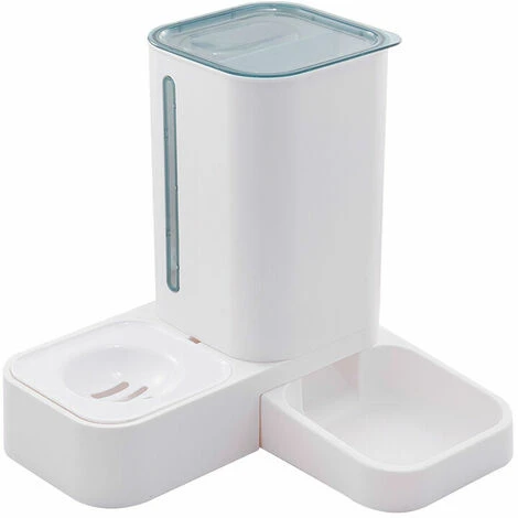 Distributeur Automatique De Nourriture Pour Chat Distributeur Automatique D'eau Pour Chat 2 En 1 Set Feeder Pour Chats Et Chiens Capacité 1,5 L / 2 Kg Violet 5 Distributeur Automatique De Nourriture Pour Chat Distributeur Automatique D'eau Pour Chat 2 En 1 Set Feeder Pour Chats Et Chiens Capacité 1,5 L / 2 Kg Violet – Image 3