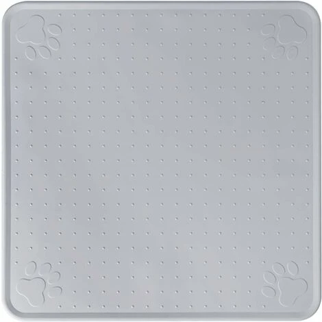 GP Tapis Dalimentation Pour Animaux De Compagnie, Tapis De Nourriture Pour Chats Et Chiens, Tapis Dalimentation Antidérapant, Tapis Gamelle Chien (33x33cm/gris) 3 GP Tapis Dalimentation Pour Animaux De Compagnie, Tapis De Nourriture Pour Chats Et Chiens, Tapis Dalimentation Antidérapant, Tapis Gamelle Chien (33x33cm/gris)