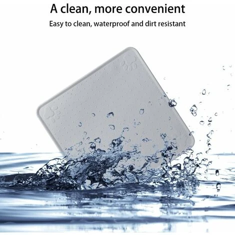 GP Tapis Dalimentation Pour Animaux De Compagnie, Tapis De Nourriture Pour Chats Et Chiens, Tapis Dalimentation Antidérapant, Tapis Gamelle Chien (33x33cm/gris) 7 GP Tapis Dalimentation Pour Animaux De Compagnie, Tapis De Nourriture Pour Chats Et Chiens, Tapis Dalimentation Antidérapant, Tapis Gamelle Chien (33x33cm/gris) – Image 5