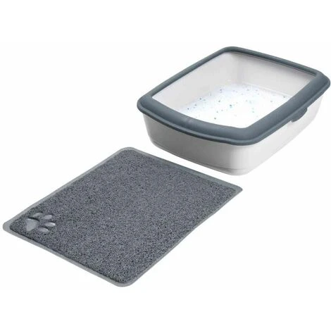 Trixie Tapis Pour Bac à Litière, En Pvc 37 × 45 Cm, Anthracite 4 Trixie Tapis Pour Bac à Litière, En Pvc 37 × 45 Cm, Anthracite – Image 2