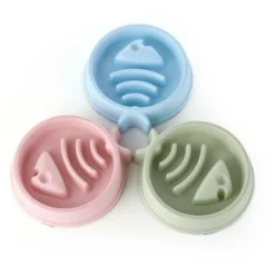 Gamelle D'alimentation Lente Pour Chiens, Gamelle Anti-glouton Pour Chien Chat De Petite Et De Moyenne Taille - Forme En Arête De Poisson - Antidérapante Ephé -Pas Cher Toutou Mia Magasin 70073686 5