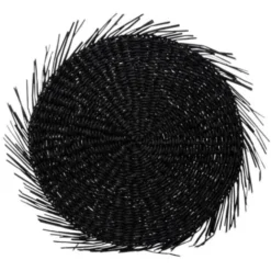 Set De Table En Roseau Cuba 40cm Noir