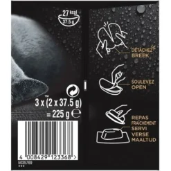 SHEBA Perfect Portions 48 Barquettes Terrine Au Saumon Pour Chat 37,5g (8x6) -Pas Cher Toutou Mia Magasin 70536000 5