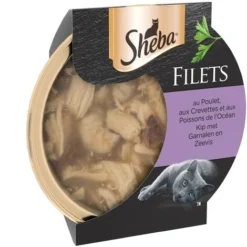 SHEBA Filets Au Poulet, Crevettes & Poissons De L'océan Pour Chat 16 Dômes 60g 9 SHEBA Filets Au Poulet, Crevettes & Poissons De L'océan Pour Chat 16 Dômes 60g -Pas Cher Toutou Mia Magasin 70540191 3