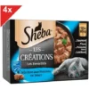 SHEBA Les Créations 48 Sachets Fraîcheur En Sauce Poissons Pour Chat 85g (4x12) -Pas Cher Toutou Mia Magasin 71113018 1