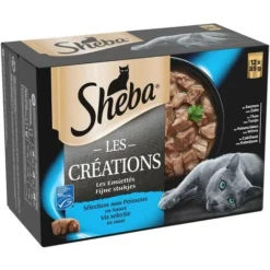 SHEBA Les Créations 48 Sachets Fraîcheur En Sauce Poissons Pour Chat 85g (4x12) -Pas Cher Toutou Mia Magasin 71113018 3