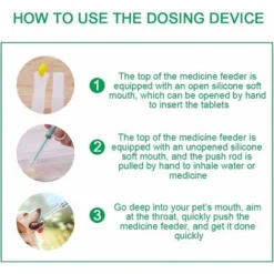 Seringues Lance-pilules En Plastique Réutilisables Pour Chat Et Avec Embout Souple En Silicone De Sécurité -Pas Cher Toutou Mia Magasin 71875399 5
