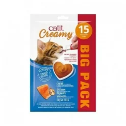 Snack Para Gatos CATIT CREAMY HAGEN SALMON 15 Sticks 10 Gr