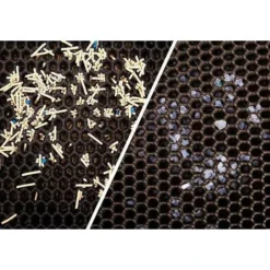 ZXPASRA Tapis Litière Chat Bac à Litière Pour Chats, Imperméable Non Toxique EVA,Double Couche En Nid D'abeille Design 30x45cm,brun -Pas Cher Toutou Mia Magasin 71998879 3