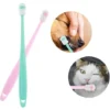 Brosse à Dents Pour Chien à 360 Degrés, 2 Jeux De Brosses à Dents Pour Chat Avec Manche En Silicone, Avec Boîte De Rangement, Chiot -Pas Cher Toutou Mia Magasin 73758434 1