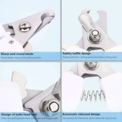 Déstockage Coupe-Griffes Coupe-Ongles Pour Animaux Pince Coupante Professionnelle Avec Lime à Ongles Pour Les Petits, Moyens Et Grands Chien, Chats, Oiseau, Rongeur Et Toute Taille De Griffe -Pas Cher Toutou Mia Magasin 74242306 4