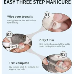 Déstockage Coupe-Griffes Coupe-Ongles Pour Animaux Pince Coupante Professionnelle Avec Lime à Ongles Pour Les Petits, Moyens Et Grands Chien, Chats, Oiseau, Rongeur Et Toute Taille De Griffe -Pas Cher Toutou Mia Magasin 74242306 5