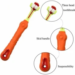 Brosse à Dents Pour Animaux De Compagnie à 3 Côtés Brosse à Dents Pour Chien Enlever La Mauvaise Haleine Tartre Nettoyage De La Bouche Soins Dentaires Pour Animaux De Compagnie Chat Nettoyage De La Bo -Pas Cher Toutou Mia Magasin 74519930 3