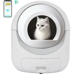 Bac à Litière Autonettoyante Adaptée à Tous Les Types De Litière Pour Chat élimination Des Odeurs, Prise En Charge Du WiFi 5G Et 2.4G