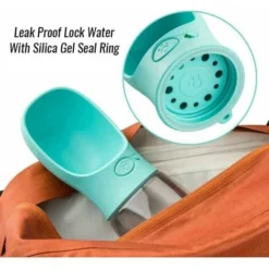 Bouteille D'eau Portable Pour Chien, Distributeur D'eau Antibactérien De Qualité Alimentaire Pour Animaux De Compagnie, étanche Pour Chien, Chat, Bol De Voyage Pour Animal Domestique, 350 Ml -Pas Cher Toutou Mia Magasin 74790721 4