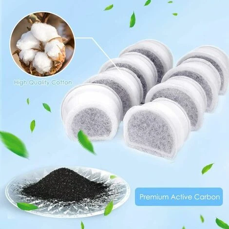 YIDOMDE Filtres Pour Fontaine, 8 Filtres Au Charbon De Remplacement Pour Fontaines Petsafe Drinkwell Avalon Pagode 2 Gallons Sedona Et Seascape Paquet De Filtres Pour Fontaine 4 YIDOMDE Filtres Pour Fontaine, 8 Filtres Au Charbon De Remplacement Pour Fontaines Petsafe Drinkwell Avalon Pagode 2 Gallons Sedona Et Seascape Paquet De Filtres Pour Fontaine – Image 2