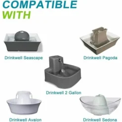 YIDOMDE Filtres Pour Fontaine, 8 Filtres Au Charbon De Remplacement Pour Fontaines Petsafe Drinkwell Avalon Pagode 2 Gallons Sedona Et Seascape Paquet De Filtres Pour Fontaine 11 YIDOMDE Filtres Pour Fontaine, 8 Filtres Au Charbon De Remplacement Pour Fontaines Petsafe Drinkwell Avalon Pagode 2 Gallons Sedona Et Seascape Paquet De Filtres Pour Fontaine -Pas Cher Toutou Mia Magasin 75723373 5