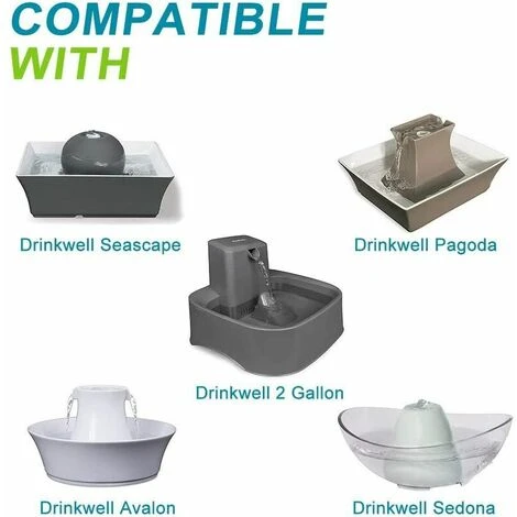 YIDOMDE Filtres Pour Fontaine, 8 Filtres Au Charbon De Remplacement Pour Fontaines Petsafe Drinkwell Avalon Pagode 2 Gallons Sedona Et Seascape Paquet De Filtres Pour Fontaine 7 YIDOMDE Filtres Pour Fontaine, 8 Filtres Au Charbon De Remplacement Pour Fontaines Petsafe Drinkwell Avalon Pagode 2 Gallons Sedona Et Seascape Paquet De Filtres Pour Fontaine – Image 5