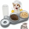 Gamelle Chat Et Chien Surélevée, 3 En 1 Distributeurs Automatique D'eau Et Nourriture Pour Animaux De Compagnie, Incliné à 15°Double Bol De Nourriture, Pour Les Chats Et Les Chiots 1 Gamelle Chat Et Chien Surélevée, 3 En 1 Distributeurs Automatique D'eau Et Nourriture Pour Animaux De Compagnie, Incliné à 15°Double Bol De Nourriture, Pour Les Chats Et Les Chiots -Pas Cher Toutou Mia Magasin 76700775 1