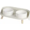 Gamelle Chat Chien - Gamelle Chat Surélevée Avec Support - Gamelle Pour Chat Chiens Anti Eclaboussure - Double Ceramique Bol Eau Et Nourriture Pour Chats Petit Chiot Lapin -Pas Cher Toutou Mia Magasin 76700791 1