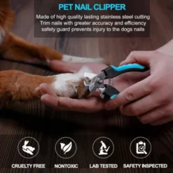 Coupe-ongles Pour Chien Pour Grande, Moyenne Et Petite Race Coupe-ongles Professionnel Pour Animaux De Compagnie Convient Aux Chats, Lapins Et Cochons D'Inde Avec Verrouillage De Sécurité Et Protectio -Pas Cher Toutou Mia Magasin 77249766 4