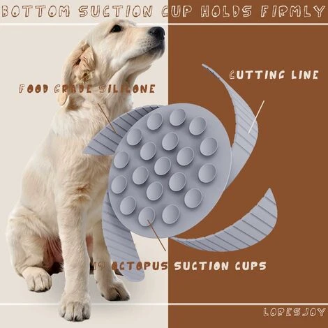 Gamelle Anti Glouton Pour Chien Insérer, Gamelle D‘Alimentation Lente Pour Chiens Accessoires Favorise Une Alimentation Saine Et Digestion Iente Pour Chien Chat Avec 19 Base Ventouses (Style B) 6 Gamelle Anti Glouton Pour Chien Insérer, Gamelle D‘Alimentation Lente Pour Chiens Accessoires Favorise Une Alimentation Saine Et Digestion Iente Pour Chien Chat Avec 19 Base Ventouses (Style B) – Image 4