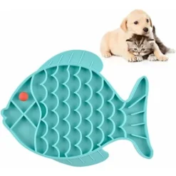 Dog Lechez Mat Alimentation Lente Pet Cat Treats Calmant Et Anxiete Soulagement Ennui Reduction De Baignade Toilettage Formation Super Pour Une Parfaite Adherence Au Beurre D'Arachide Treats Yogourt,