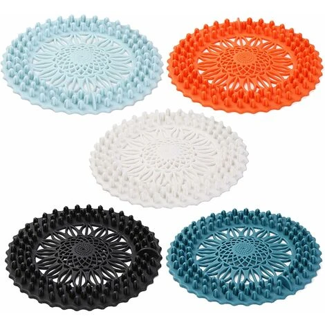 5 Pièces Drain De Douche Filtre Protecteur De Vidange Crépine De Drainage En Silicone Bouchon De Receveur De Cheveux Crépine D'évier Filtres En Silicone Pour Évier Pour Baignoire De Cuisine Et Salle, 3 5 Pièces Drain De Douche Filtre Protecteur De Vidange Crépine De Drainage En Silicone Bouchon De Receveur De Cheveux Crépine D'évier Filtres En Silicone Pour Évier Pour Baignoire De Cuisine Et Salle,
