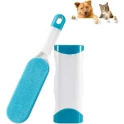 Brosse à Poils Pour Chat Et Chien - Brosse De Nettoyage Magique Réutilisable - Brosse à Poils Magique Pour Chien Et Chat (vêtements/canapé/voiture/lit), Bleu -Pas Cher Toutou Mia Magasin 79631829 3