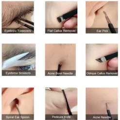 Kit Pedicure - Coupe Ongle Professionnel Coupe Cuticule Acier Inoxydable - Trousse Manucure Pedicure Set De 18pcs (Noir & Rose) 10 Kit Pedicure - Coupe Ongle Professionnel Coupe Cuticule Acier Inoxydable - Trousse Manucure Pedicure Set De 18pcs (Noir & Rose) -Pas Cher Toutou Mia Magasin 79982923 5