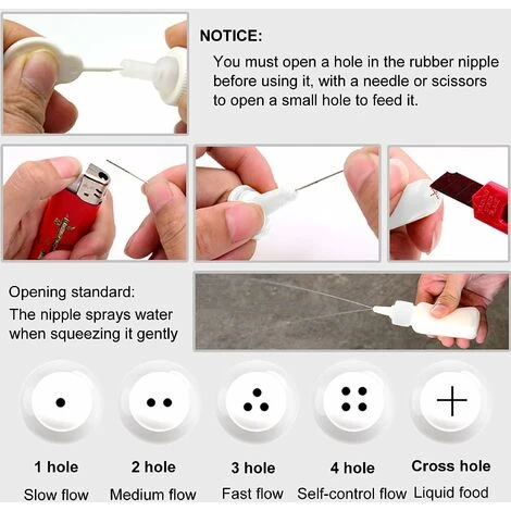Biberon Chaton Chiot,Bouteille Allaitement Pour Chiot Tétines Brosse à Nettoyer Lactation Soins Pour Chat Et Chien Animal Nouveau Né De Compagnie(60ml) - 6 Biberon Chaton Chiot,Bouteille Allaitement Pour Chiot Tétines Brosse à Nettoyer Lactation Soins Pour Chat Et Chien Animal Nouveau Né De Compagnie(60ml) - – Image 4