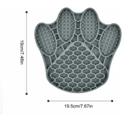 Gamelle D'alimentation Lente, Gamelle Silicone Pour Chien Et Chat Gamelle Anti Glouton Distributeur Nourriture Pour Chien Gris 19x19.5cm, -Pas Cher Toutou Mia Magasin 80419537 2