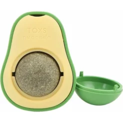 Boule D'herbe à Chat, Balle Herbe à Chat Murale, Jouets Catnip Comestibles Pour Chats, Jouets à L'herbe à Chat Rotatives - MODOU