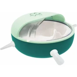 RHAFAYRE Nouveau-né Chiot Kitty Mangeoire à Lait Avec Mamelons Multi-Animaux Silicone Dispositif D'allaitement Distributeur De Lait Pour Chats Chiens Lapins, Vert