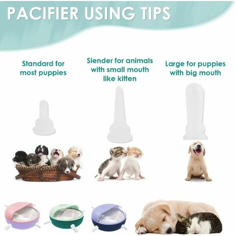 RHAFAYRE Nouveau-né Chiot Kitty Mangeoire à Lait Avec Mamelons Multi-Animaux Silicone Dispositif D'allaitement Distributeur De Lait Pour Chats Chiens Lapins, Vert 4 RHAFAYRE Nouveau-né Chiot Kitty Mangeoire à Lait Avec Mamelons Multi-Animaux Silicone Dispositif D'allaitement Distributeur De Lait Pour Chats Chiens Lapins, Vert – Image 2