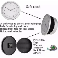 Coffre-fort Caché Grande Horloge Murale Coffre-fort Secret Coffre-fort Argent Bijoux Article Stockage Bureau à Domicile Coffres-forts -Pas Cher Toutou Mia Magasin 83699677 3