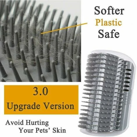 2 Pièces Peigne De Massage Pour Chat, Chats Groomer Brosse Peigne,Chat De Massage Murale Coin Brosse, Avec Cataire, Outil De Massage Parfait Pour Les Chats à Fourrure Longue Et Courte 6 2 Pièces Peigne De Massage Pour Chat, Chats Groomer Brosse Peigne,Chat De Massage Murale Coin Brosse, Avec Cataire, Outil De Massage Parfait Pour Les Chats à Fourrure Longue Et Courte – Image 4