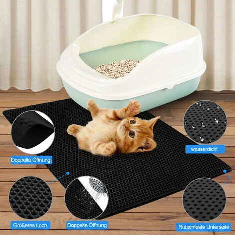 SWANEW Tapis Litière Pour Chat Tapis De Litière Pour Chat Tapis De Litière En Nid D'abeille Tapis Imperméables Non Toxiques 78 × 60cm 6 SWANEW Tapis Litière Pour Chat Tapis De Litière Pour Chat Tapis De Litière En Nid D'abeille Tapis Imperméables Non Toxiques 78 × 60cm – Image 4