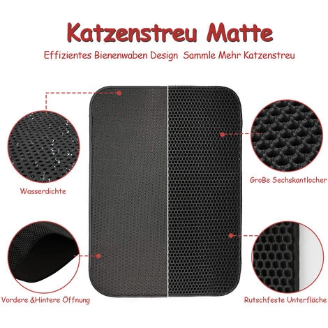 SWANEW Tapis Litière Pour Chat Tapis De Litière Pour Chat Tapis De Litière En Nid D'abeille Tapis Imperméables Non Toxiques 78 × 60cm 7 SWANEW Tapis Litière Pour Chat Tapis De Litière Pour Chat Tapis De Litière En Nid D'abeille Tapis Imperméables Non Toxiques 78 × 60cm – Image 5